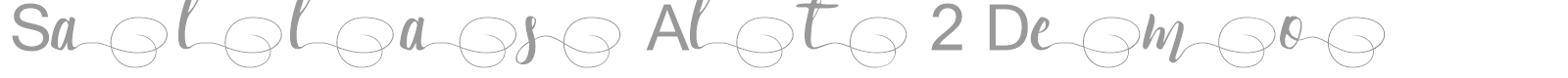 Sallas font preview